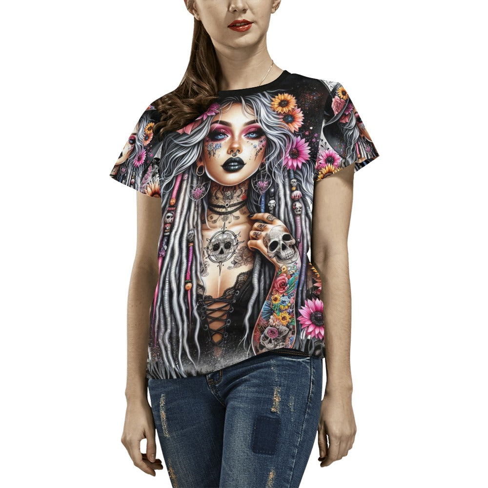 Witch Girl T-Shirt for Women (USA Size)