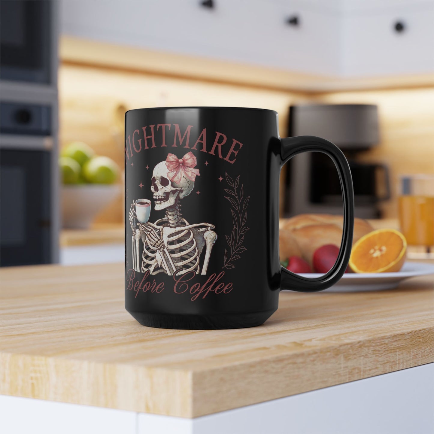 Nightmare Before Christmas Black Mug (15oz)