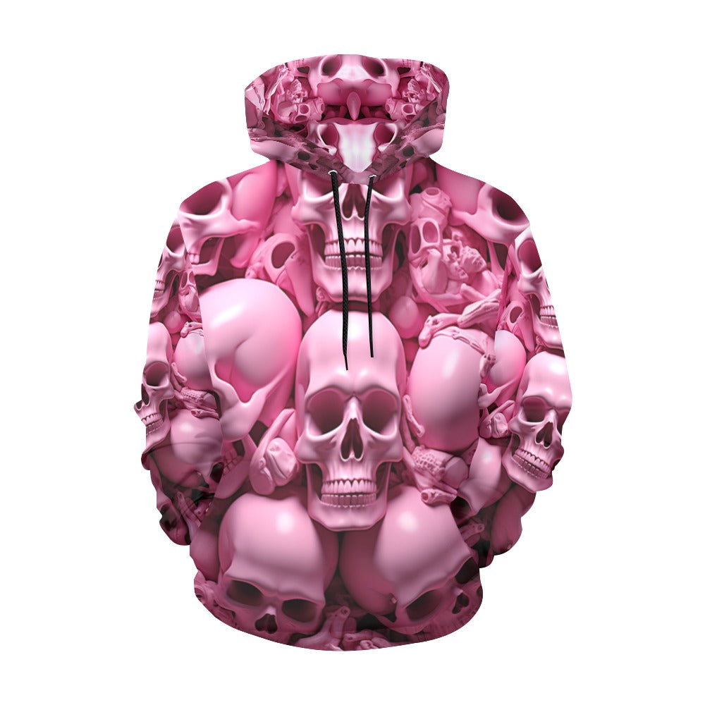 Pink Skeletons  Hoodie for Women (USA Size)