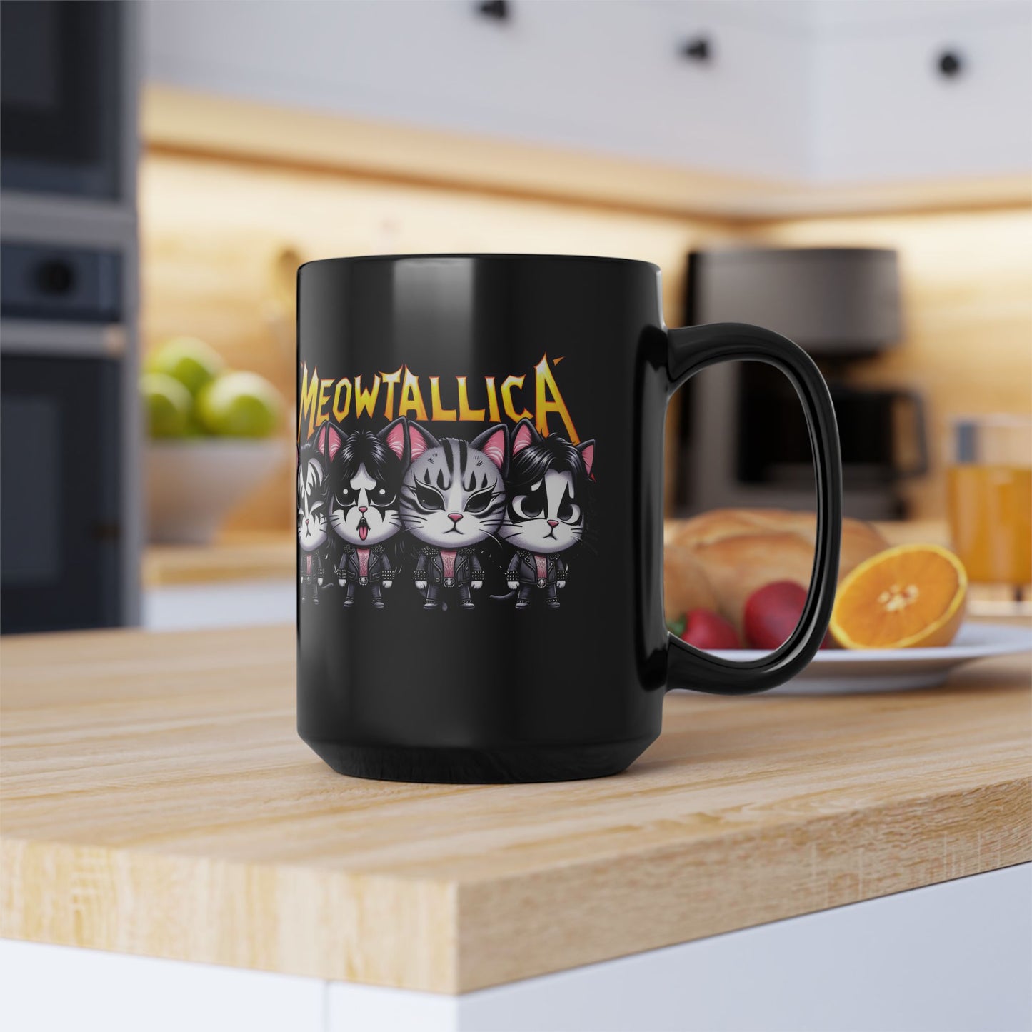 MeowTallica Black Mug (15oz)