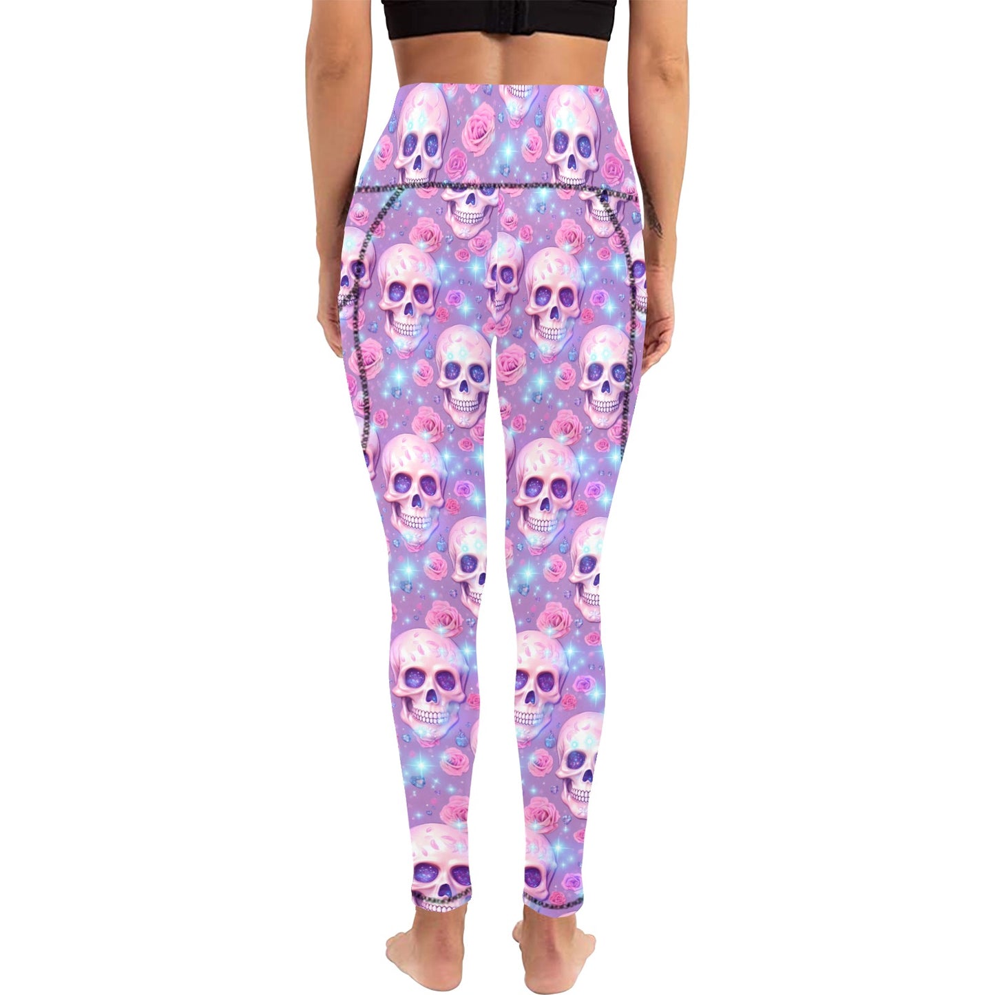 Pastel Halloween Women's Leggings with Pockets