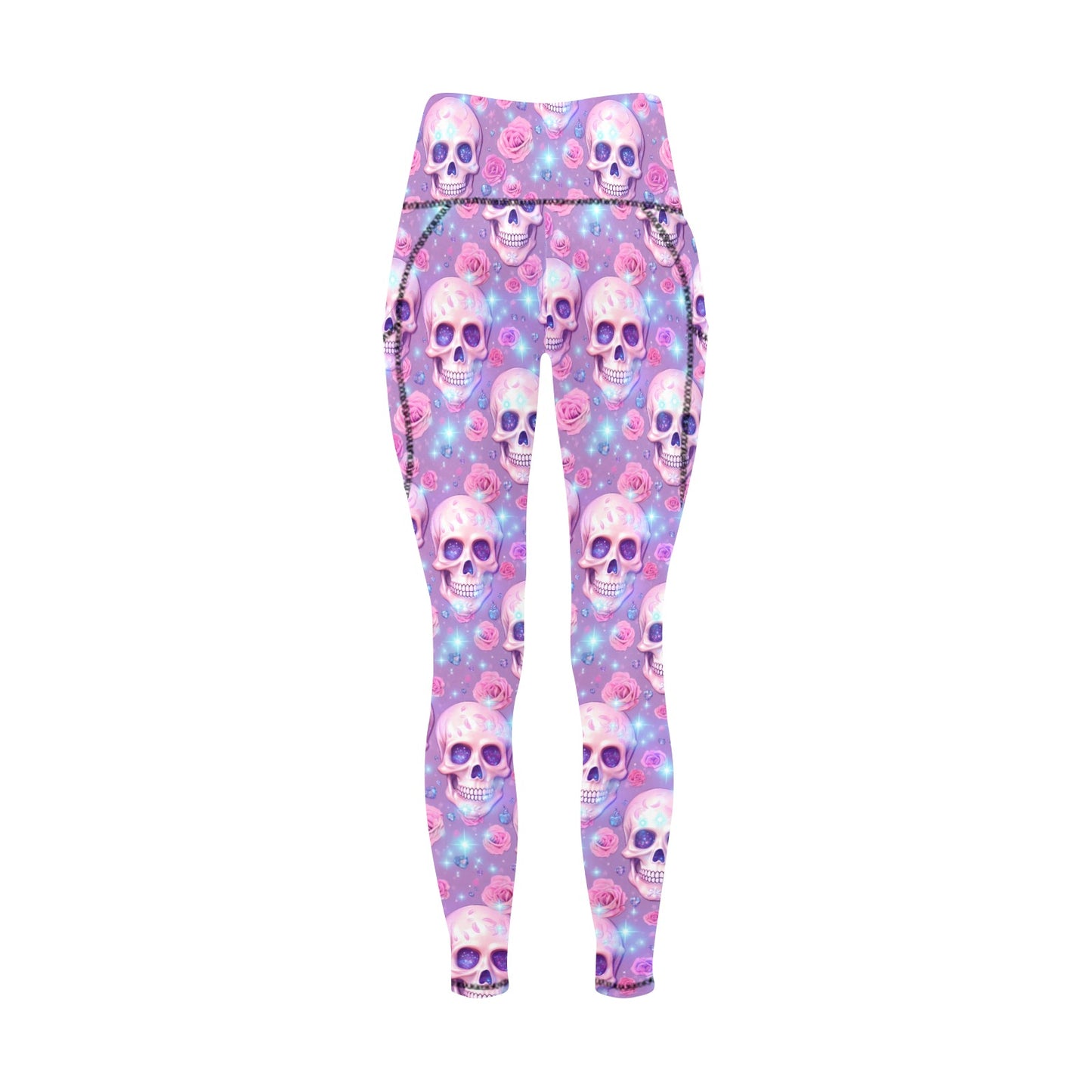 Pastel Halloween Women's Leggings with Pockets