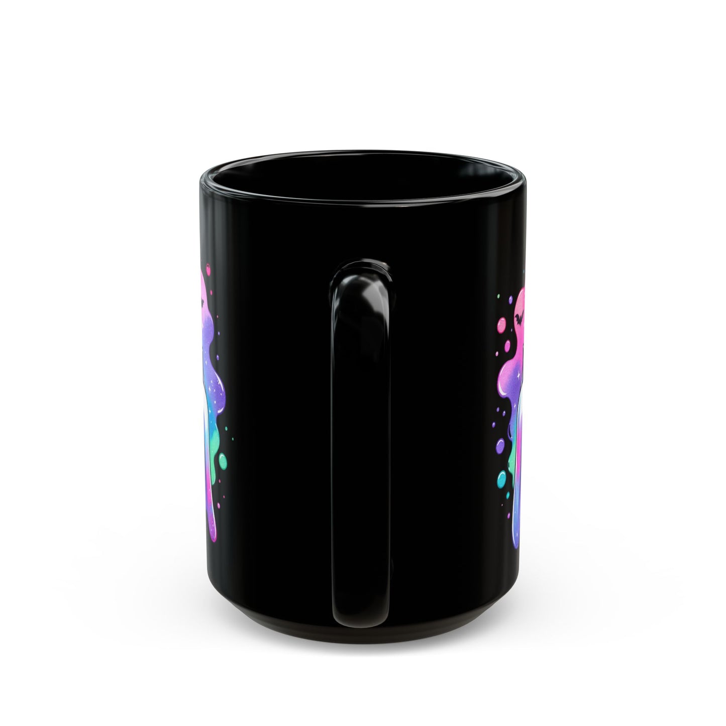 Pastel Ghost Black Mug (15oz)