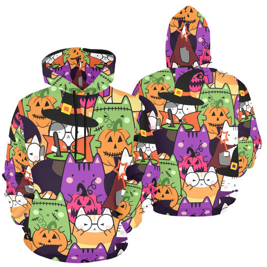 Halloween Cats  Hoodie for Men (USA Size)