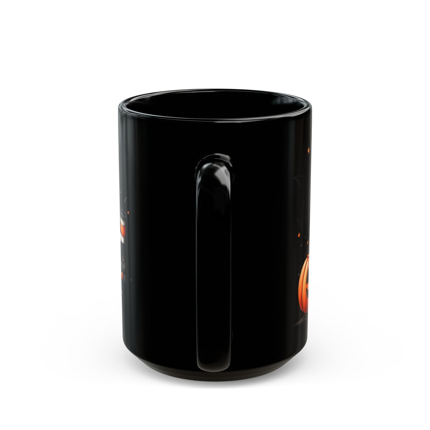 Ghost Coffee Time Black Mug (15oz)