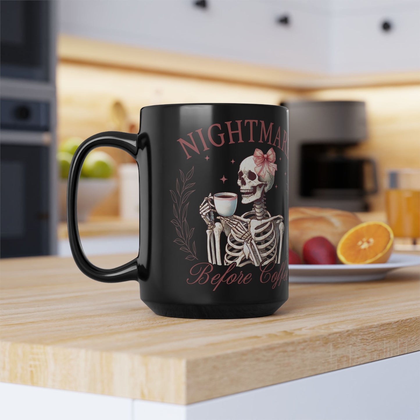 Nightmare Before Christmas Black Mug (15oz)