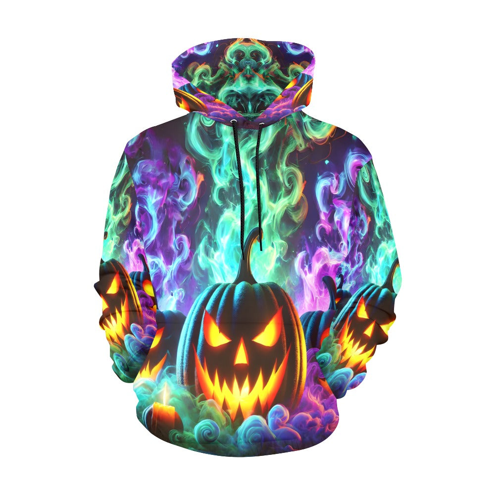 Colorful Pumpkins Hoodie for Women (USA Size)