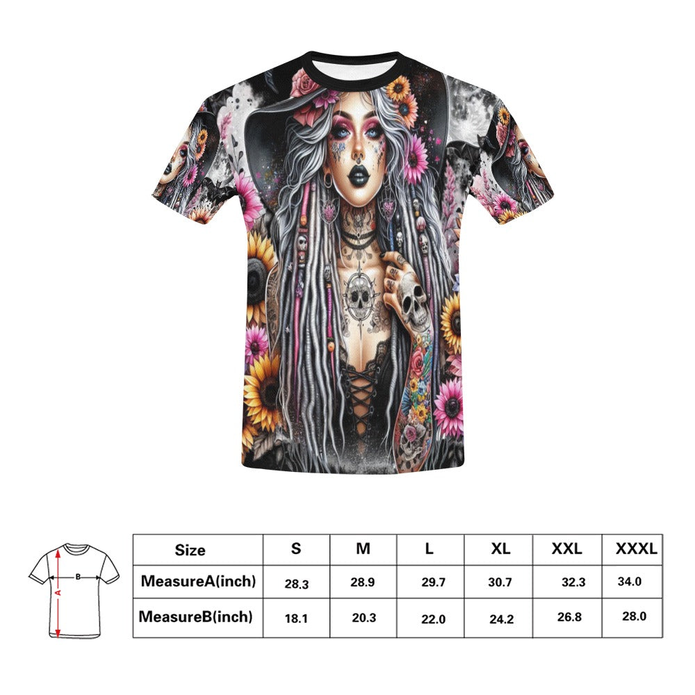 Witch Girl T-Shirt for Men (USA Size)