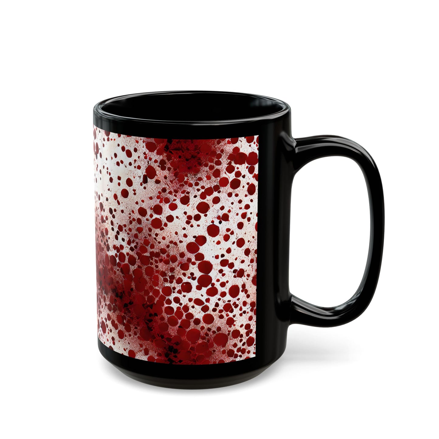 Blood Splatter Black Mug (15oz)