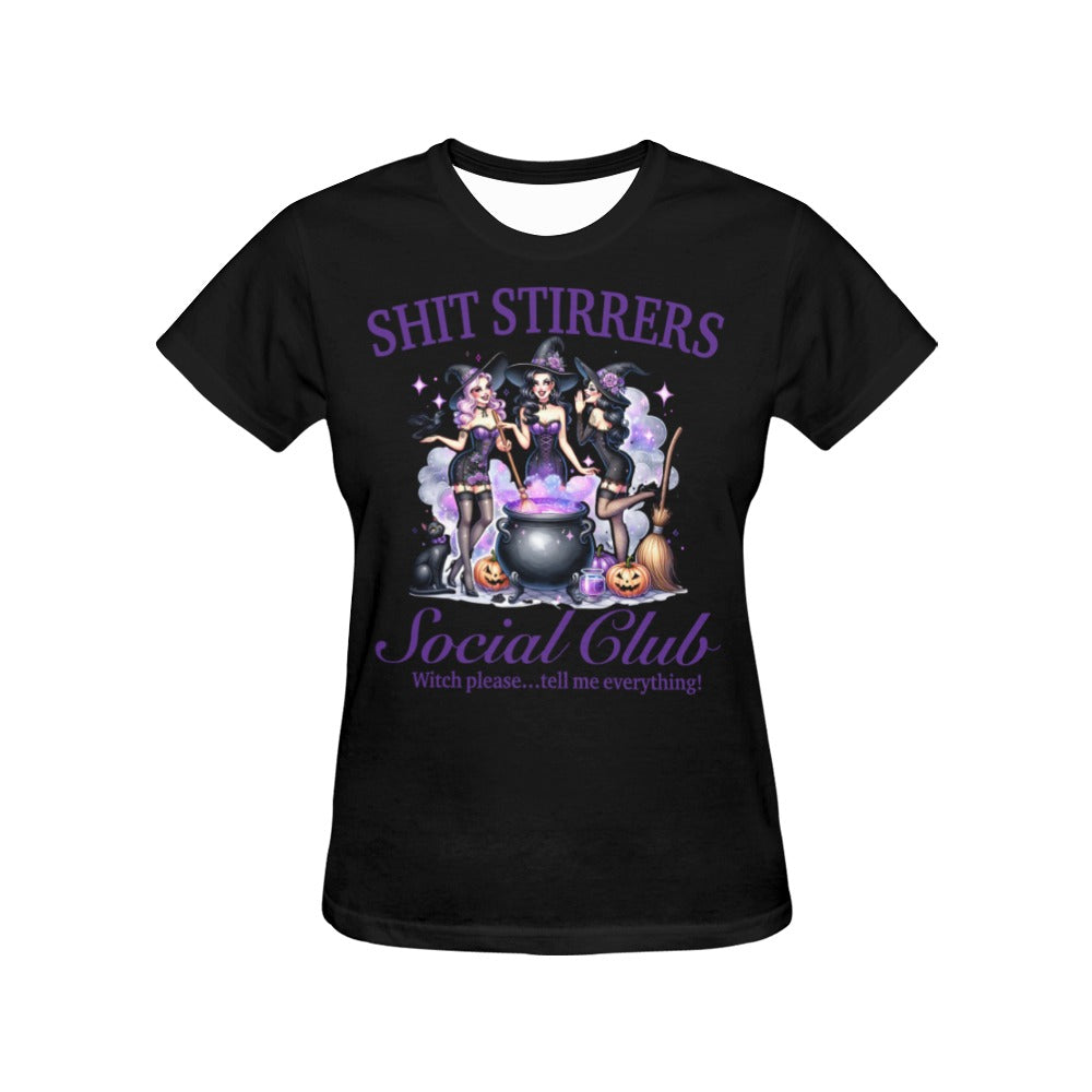 Shit Stirrers Tshirts - Black, White & Purple Choices