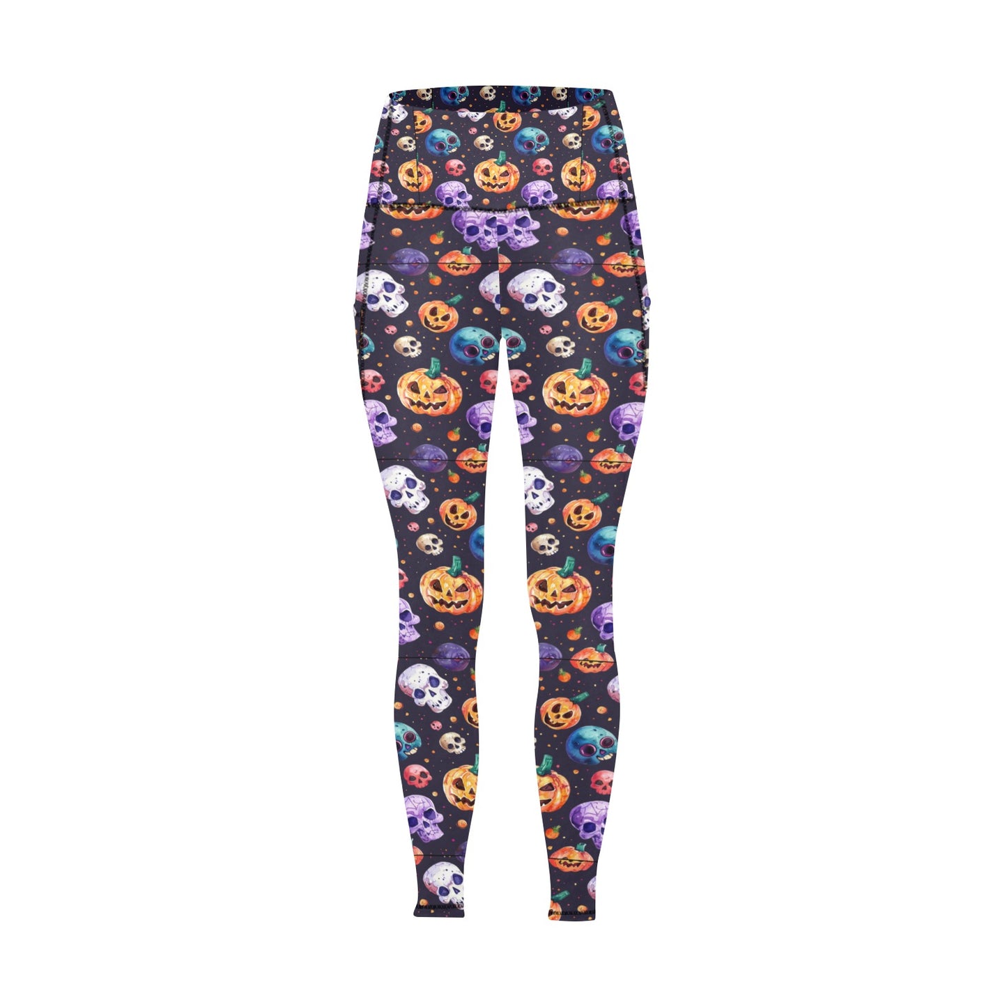 Halloween Time 2 Women's  Leggings with Pockets