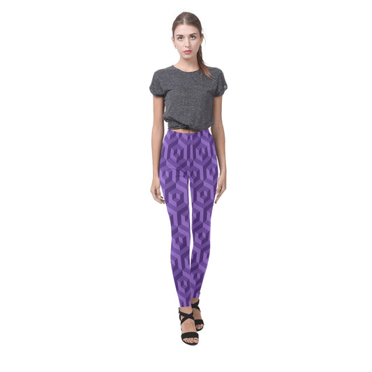 Purple Octagon Women's Leggings