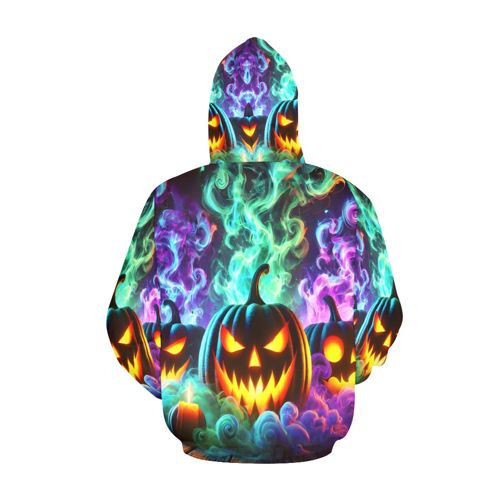 Colorful Pumpkins Hoodie for Women (USA Size)