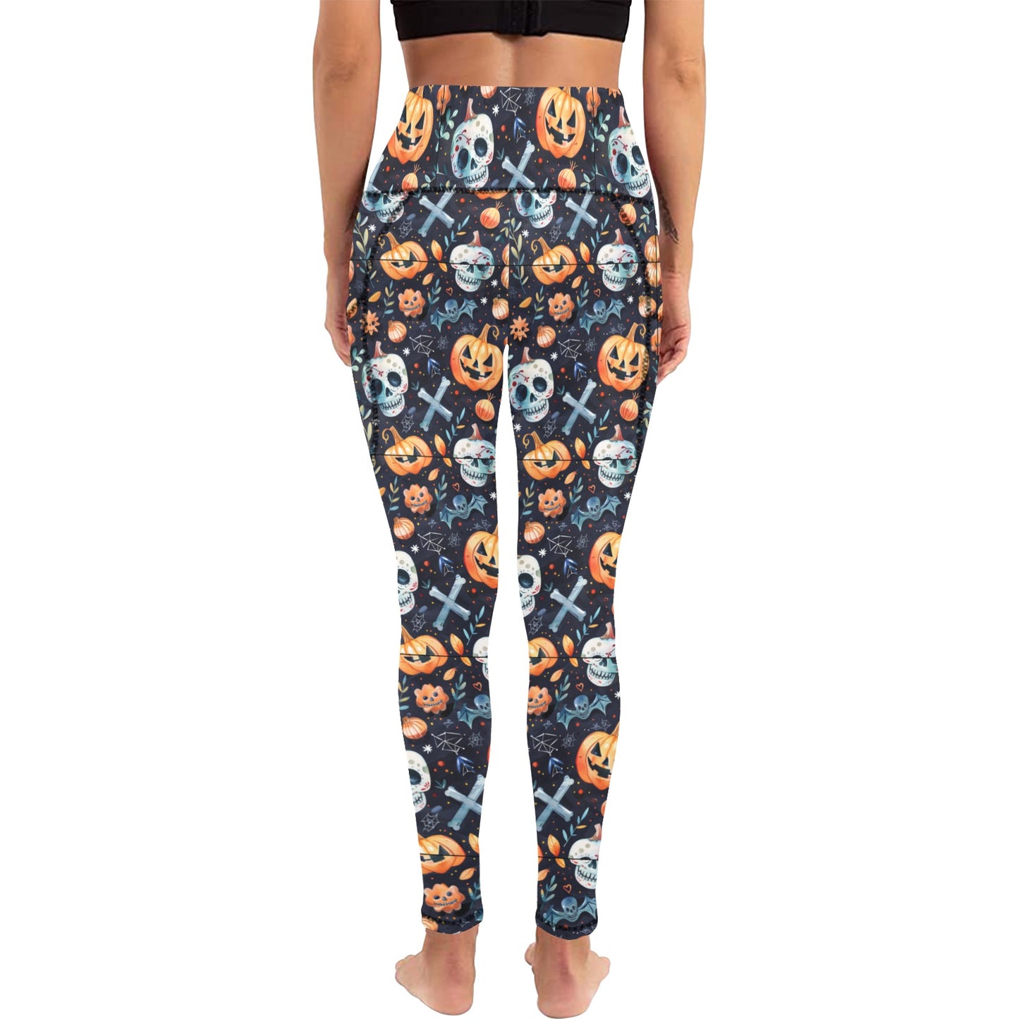 Halloween Time 3 Women's  Leggings with Pockets