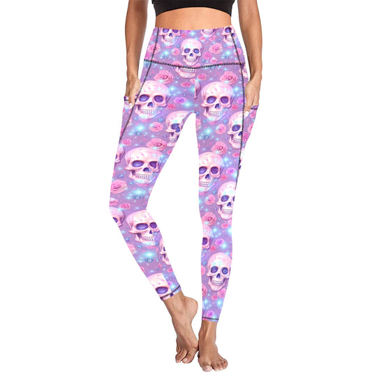 Pastel Halloween Women's Leggings with Pockets