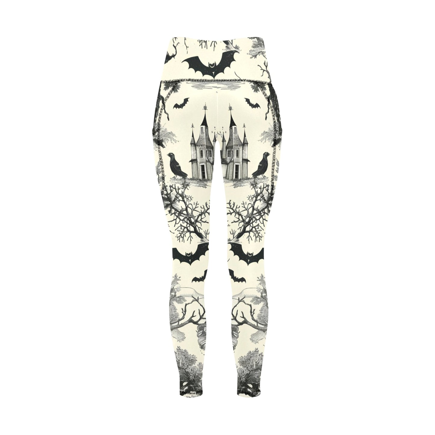 Halloween Time Women's  Leggings with Pockets