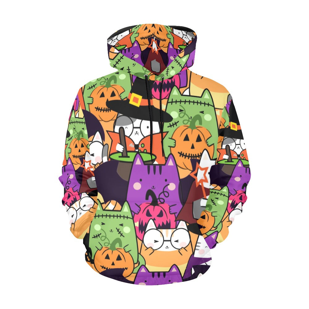 Halloween Cats  Hoodie for Men (USA Size)