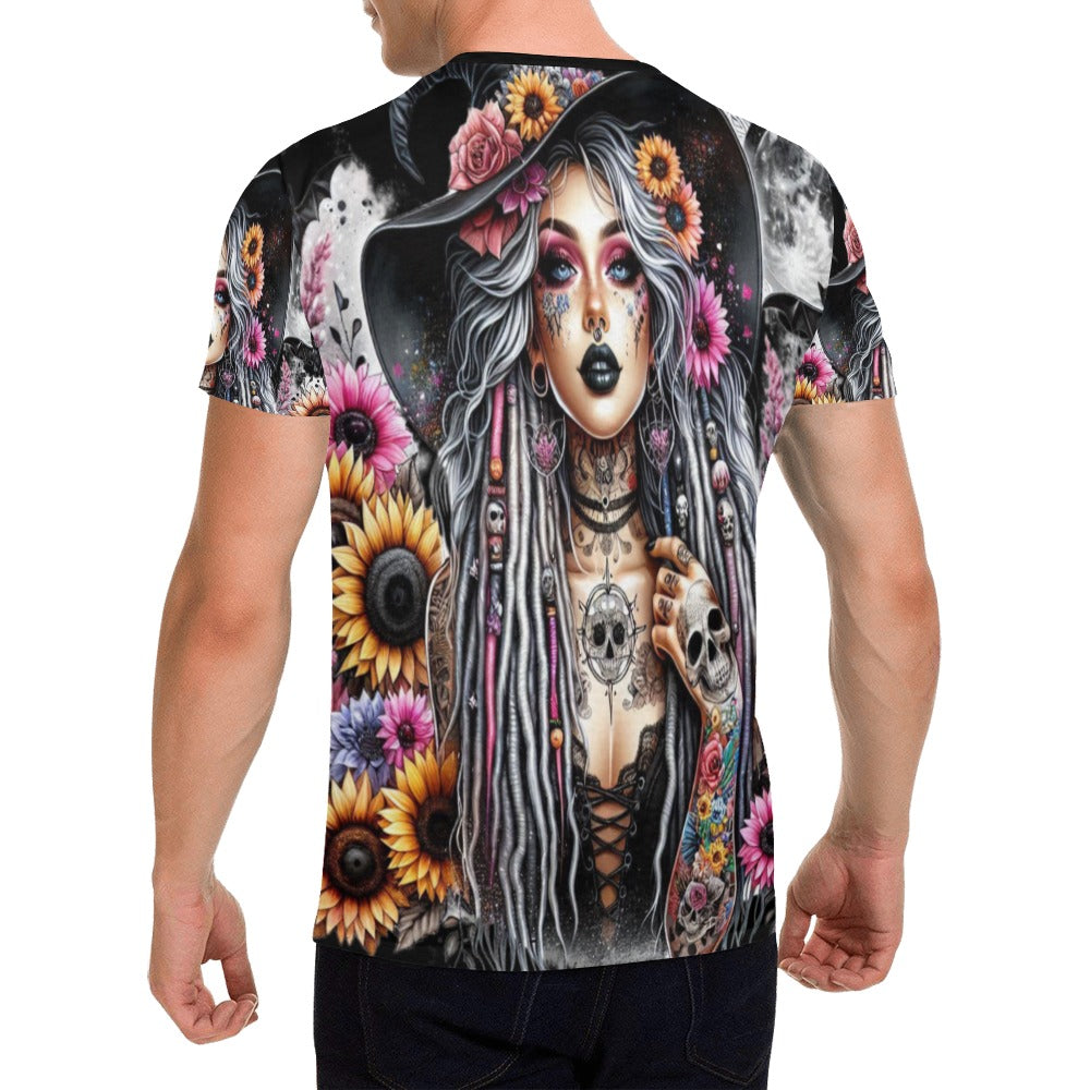 Witch Girl T-Shirt for Men (USA Size)