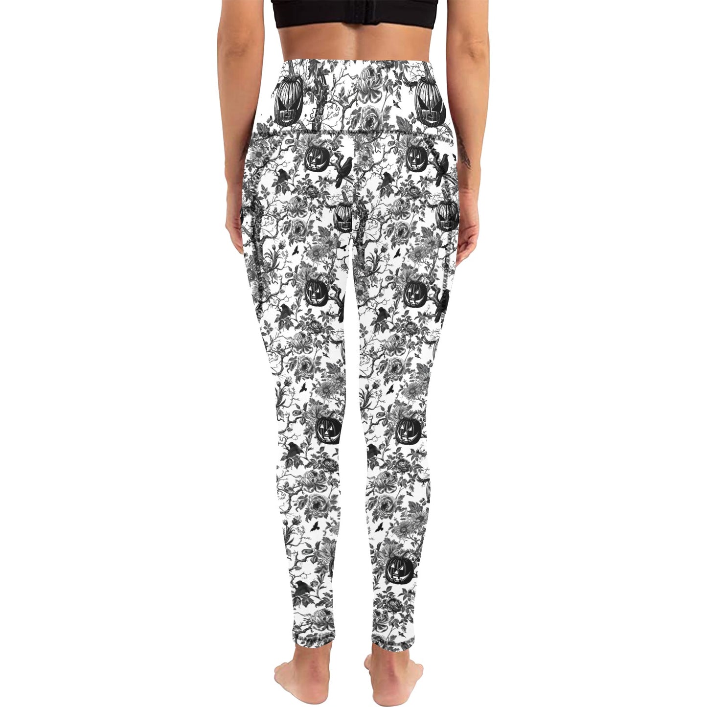 Halloween Time Again Women's  Leggings with Pockets