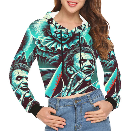 Halloween Crop Hoodie for Women