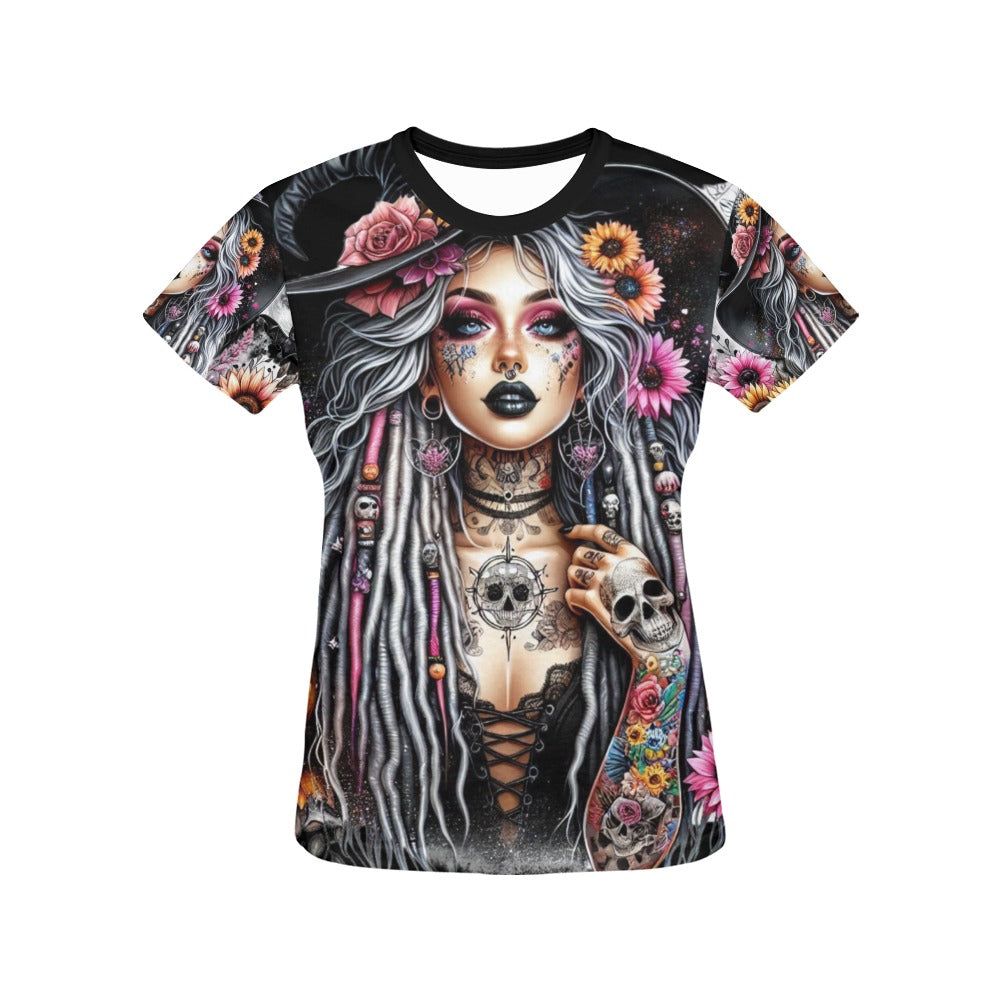 Witch Girl T-Shirt for Women (USA Size)