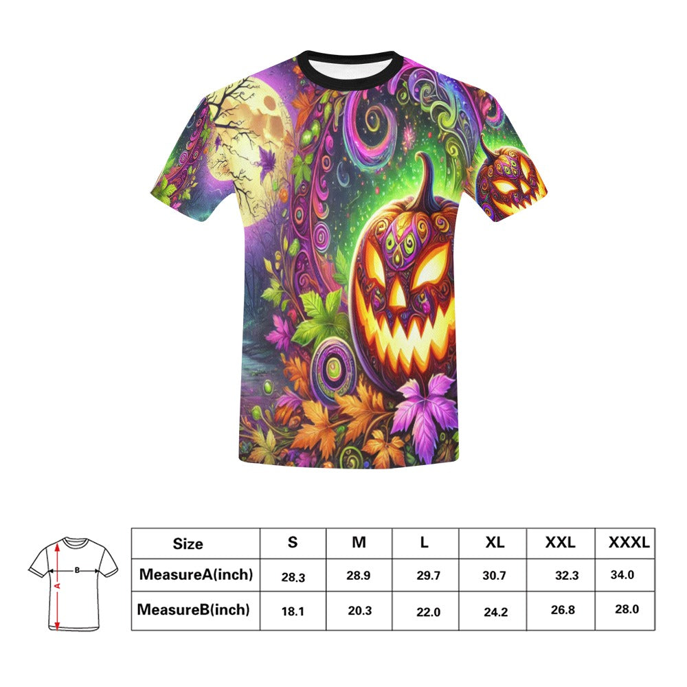 October Scene  T-Shirt for Men (USA Size)