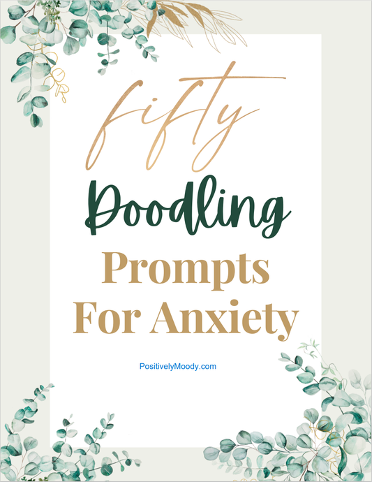 50 Doodling Prompts for Anxiety Relief | Printable | Digital Download