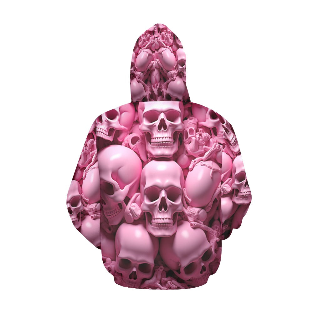 Pink Skeletons Hoodie for Men (USA Size)