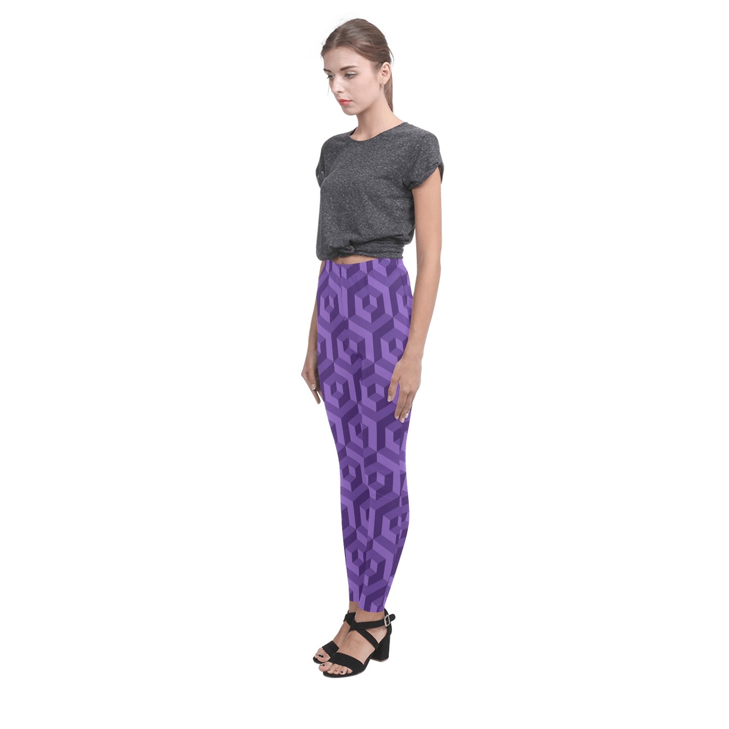 Purple Octagon Women's Leggings