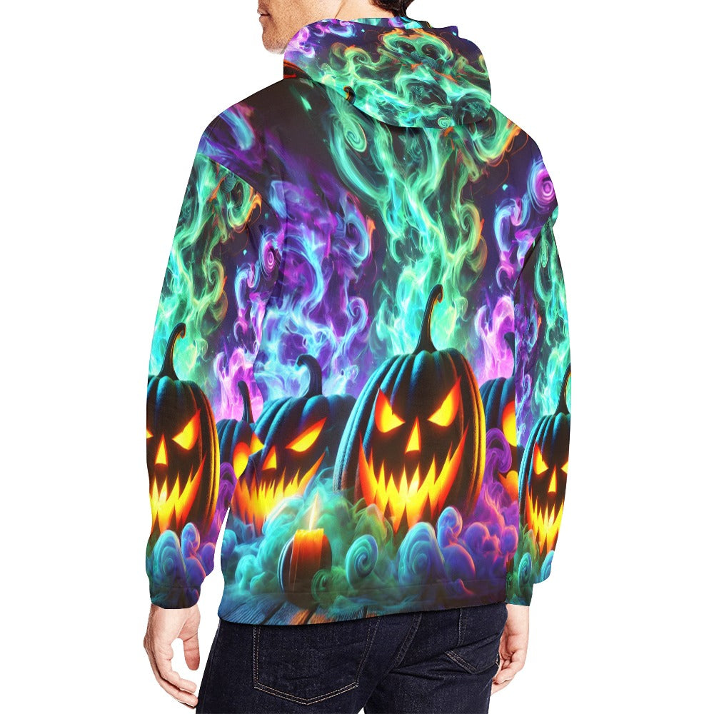 Colorful Pumpkins Hoodie for Men (USA Size)