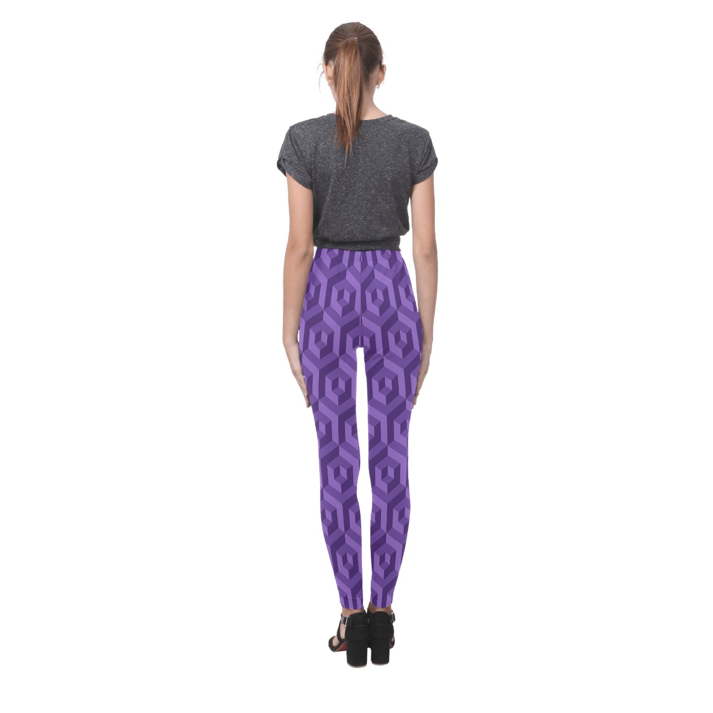 Purple Octagon Women's Leggings