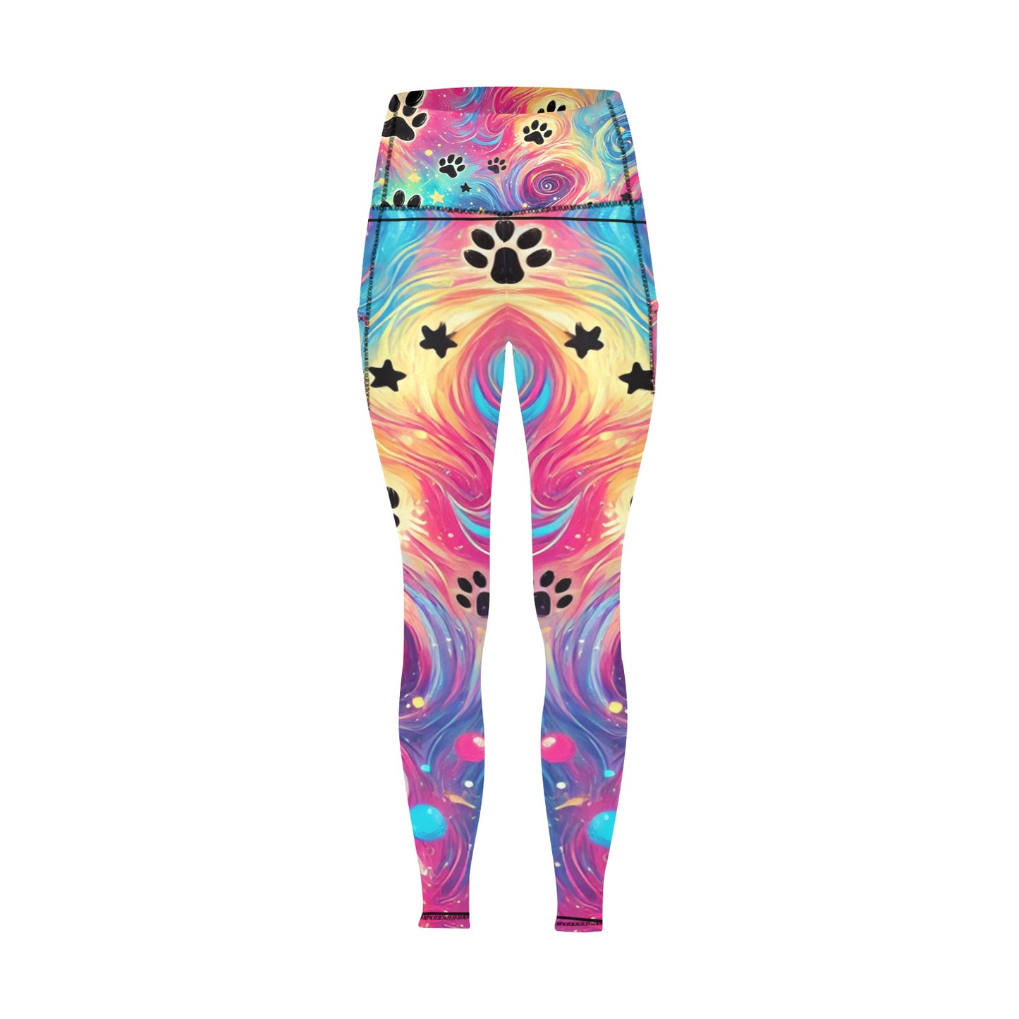 Rainbow Paws Women's  Leggings with Pockets