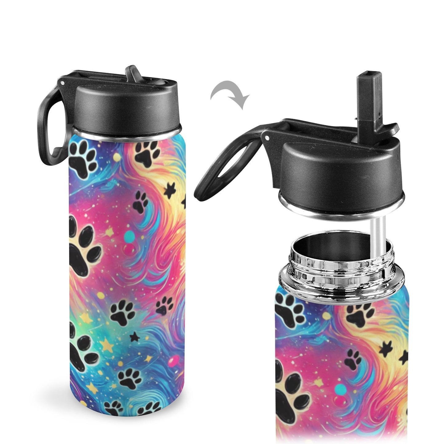 Rainbow with Paws Tumblers