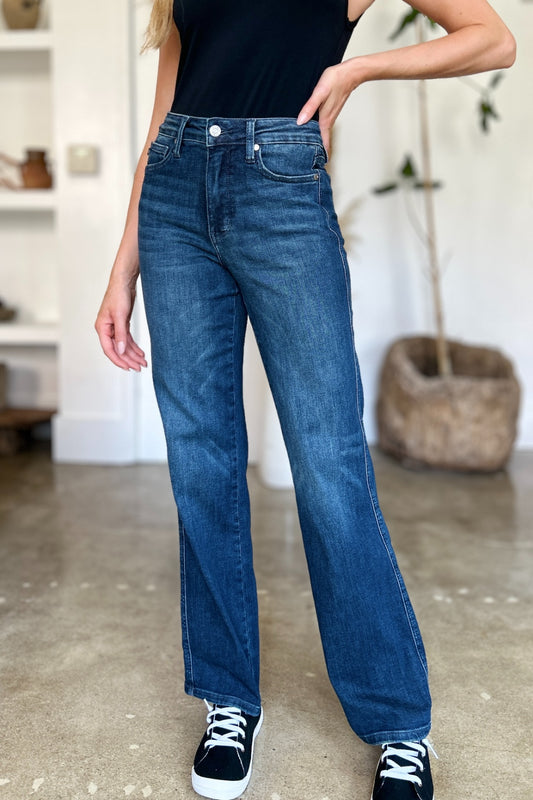 Judy Blue Full Size Tummy Control Straight Jeans