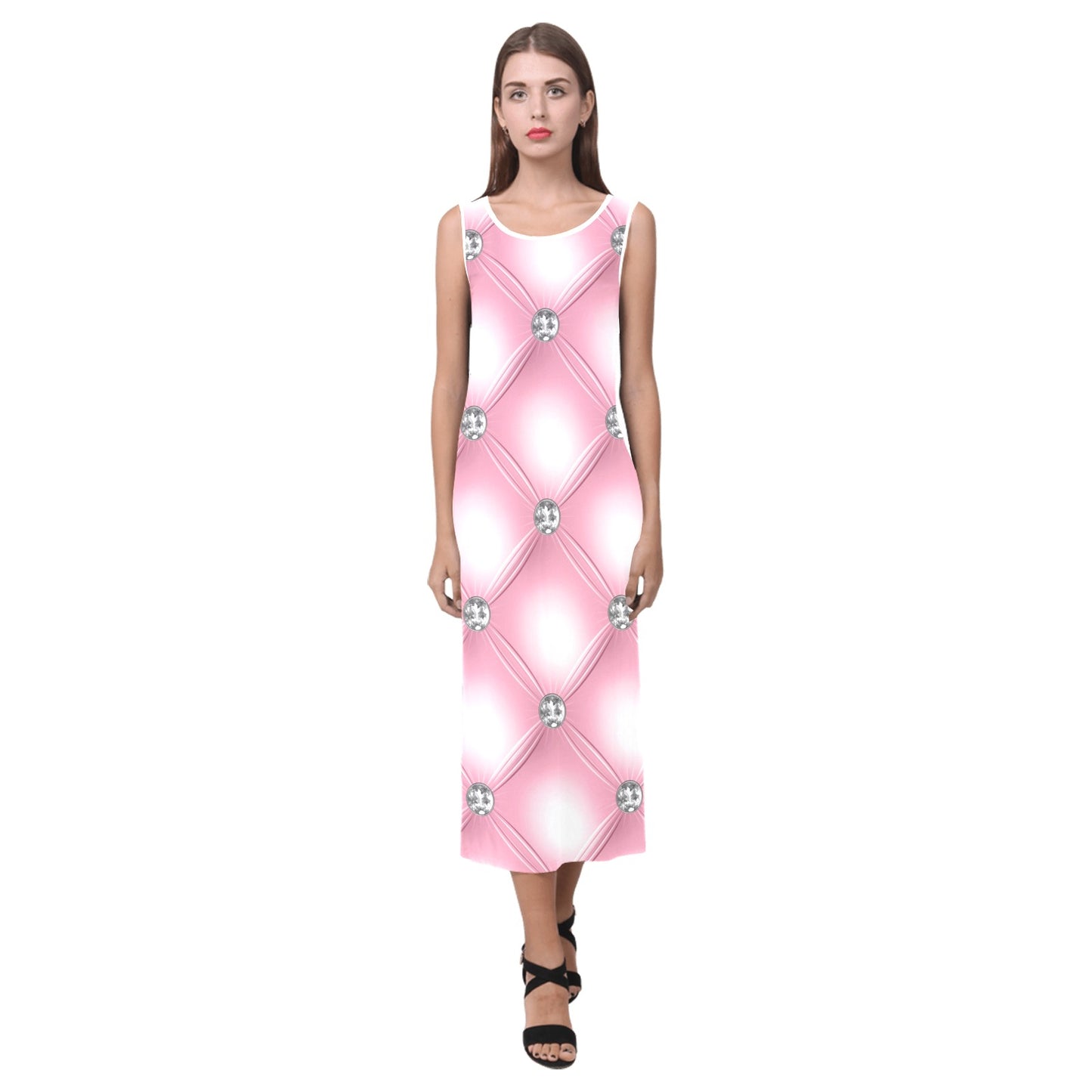 Phaedra Sleeveless Open Fork Long Dress V1