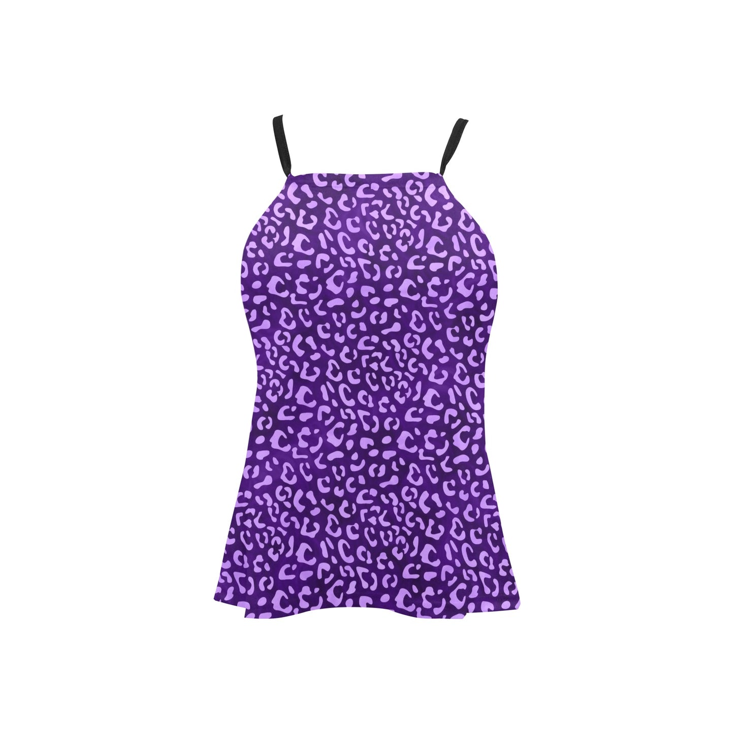 PurpleLeopard 2 Women's Loose Fit Adjustable Halter Neck Tank Top