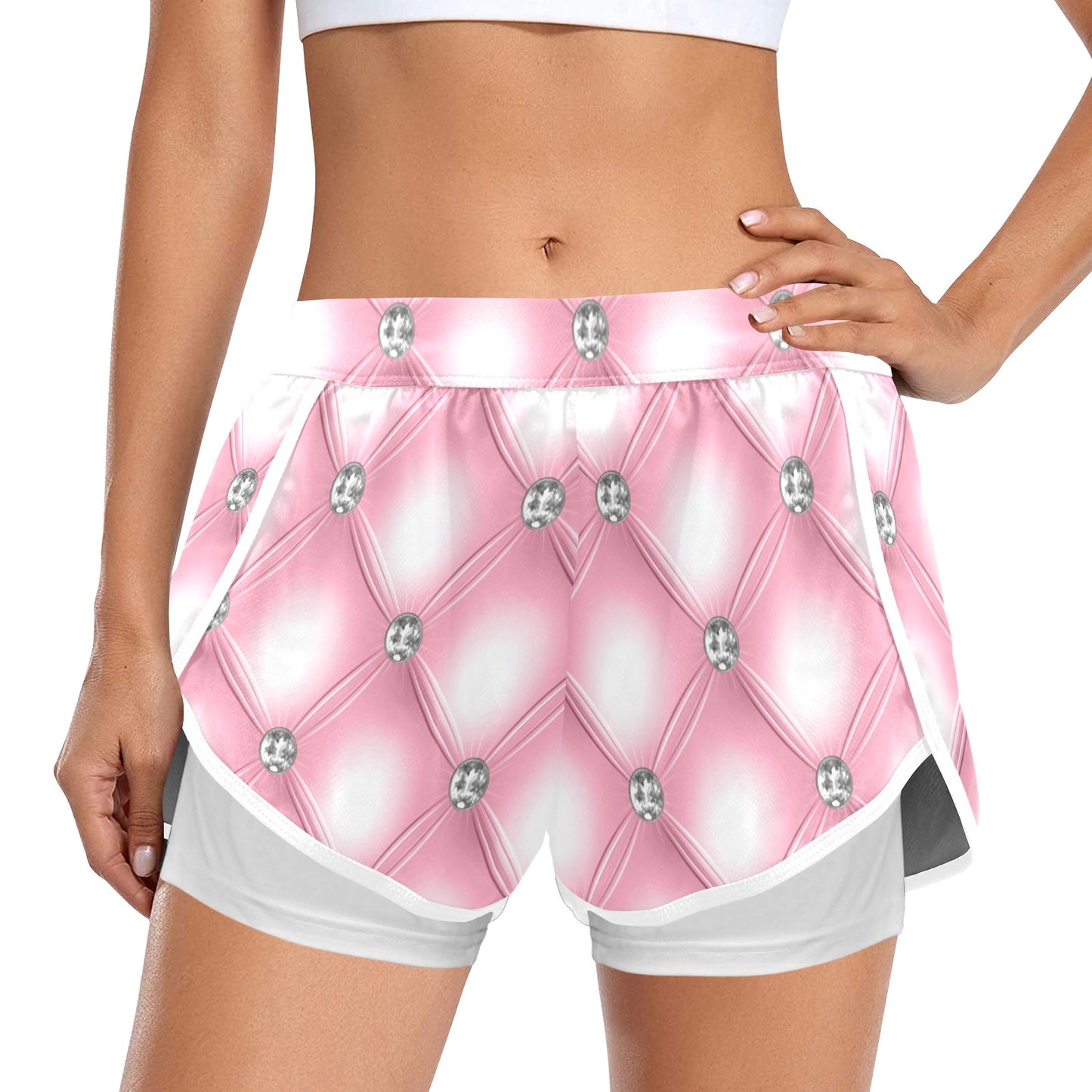 Women's Sports Shorts with Compression Liner V1