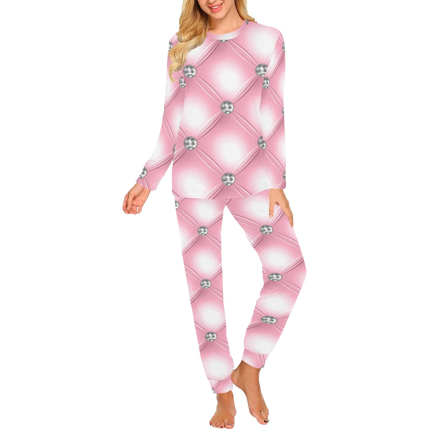 Women's All Over Print Pajama Set V1 Mood 2