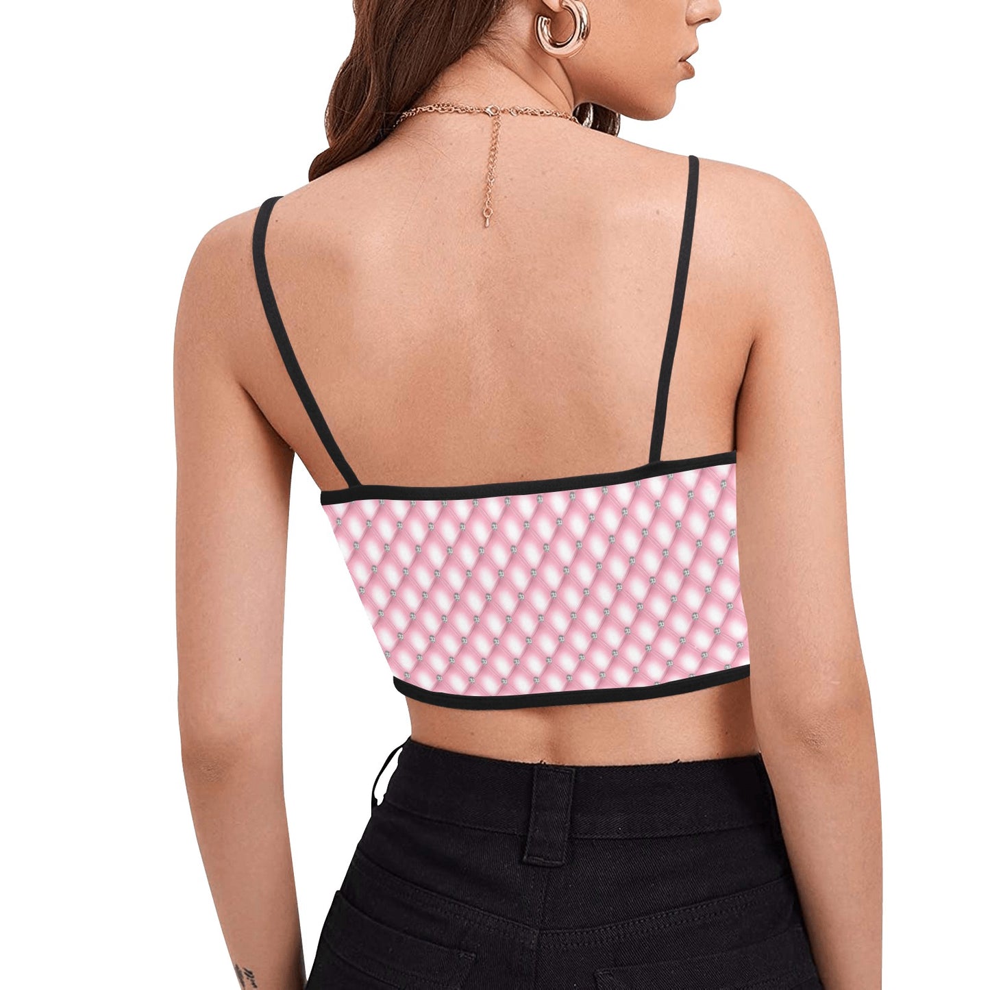 Women's Spaghetti Strap Crop Top V4 Mood 2