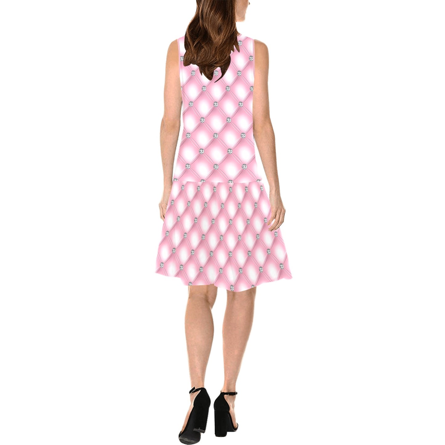 Sleeveless Splicing Shift Dress V5 Mood 2