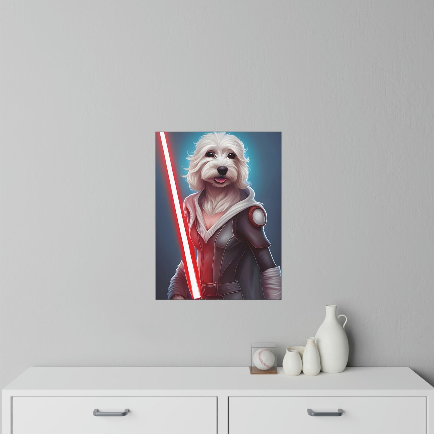 Maltese Female Star Wars Warrior Inspired Wall Decals