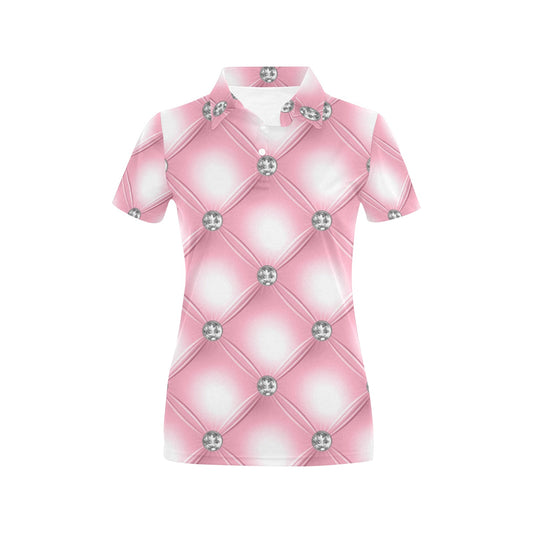 Women's All Over Print Polo Shirt V1 Mood 2