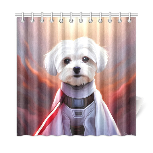 Ashie Poo the Muse Star Wars Inspired Shower Curtain 72"x72"