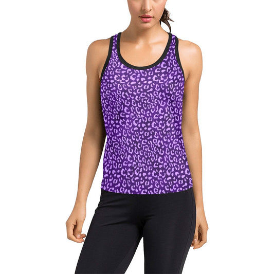 PurpleLeopard Women's Racerback Tank Top