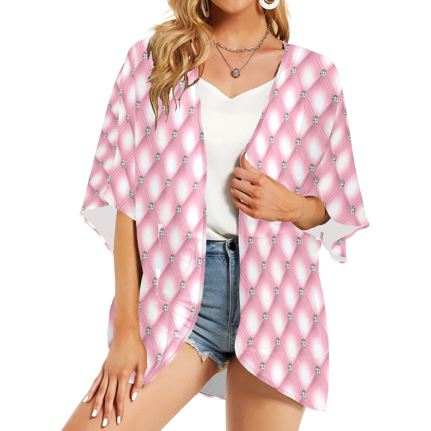 Women's Kimono Chiffon Cover Up V4 Mood 2