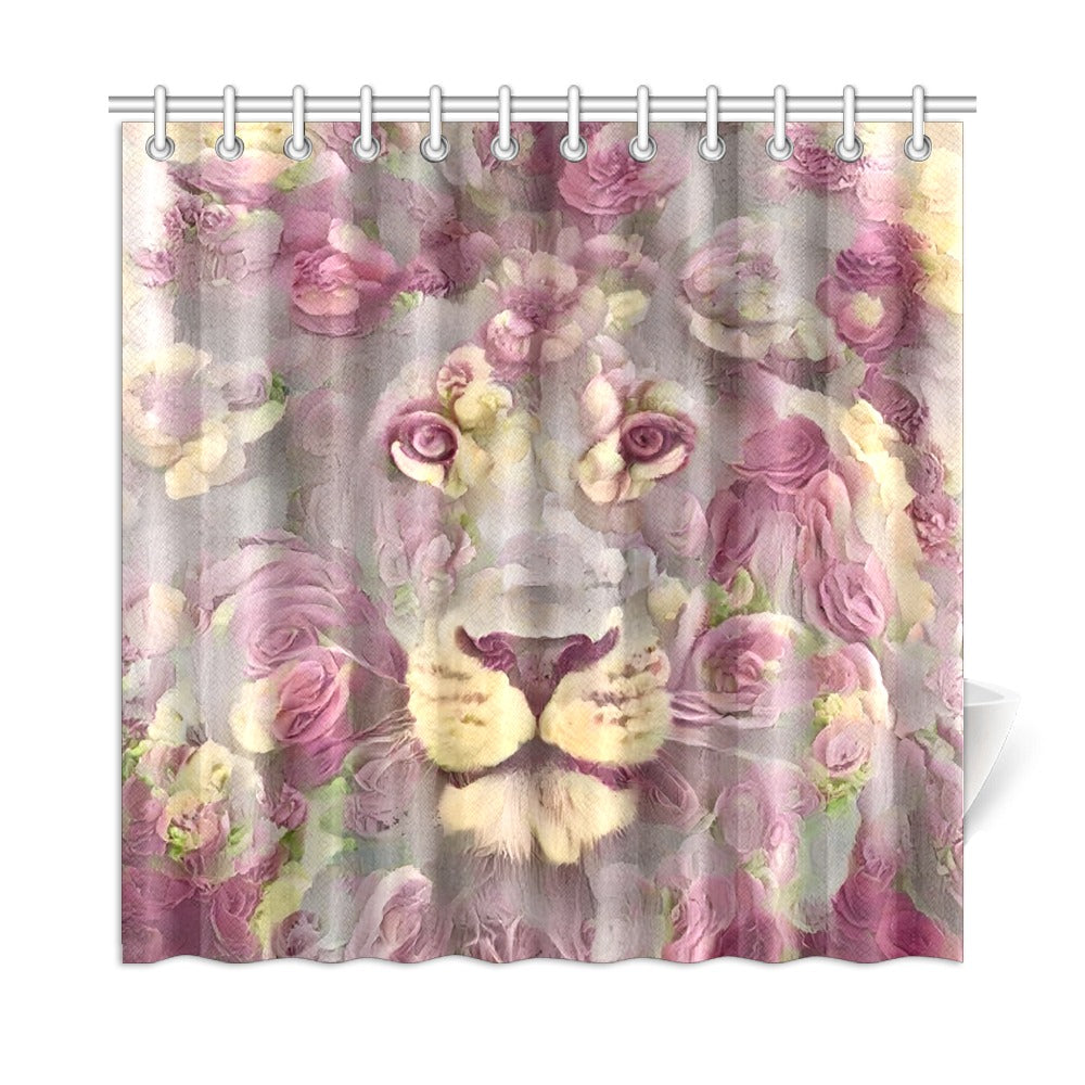 Stalker Series Lion Shower Curtain 72"x72"