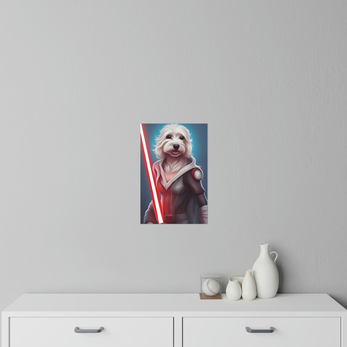 Maltese Female Star Wars Warrior Inspired Wall Decals