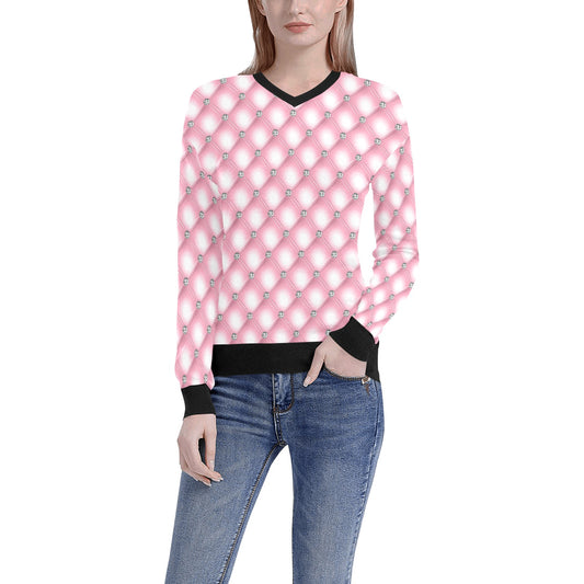 Women's  V-Neck Sweater V4