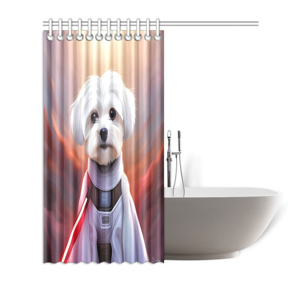 Ashie Poo the Muse Star Wars Inspired Shower Curtain 72"x72"