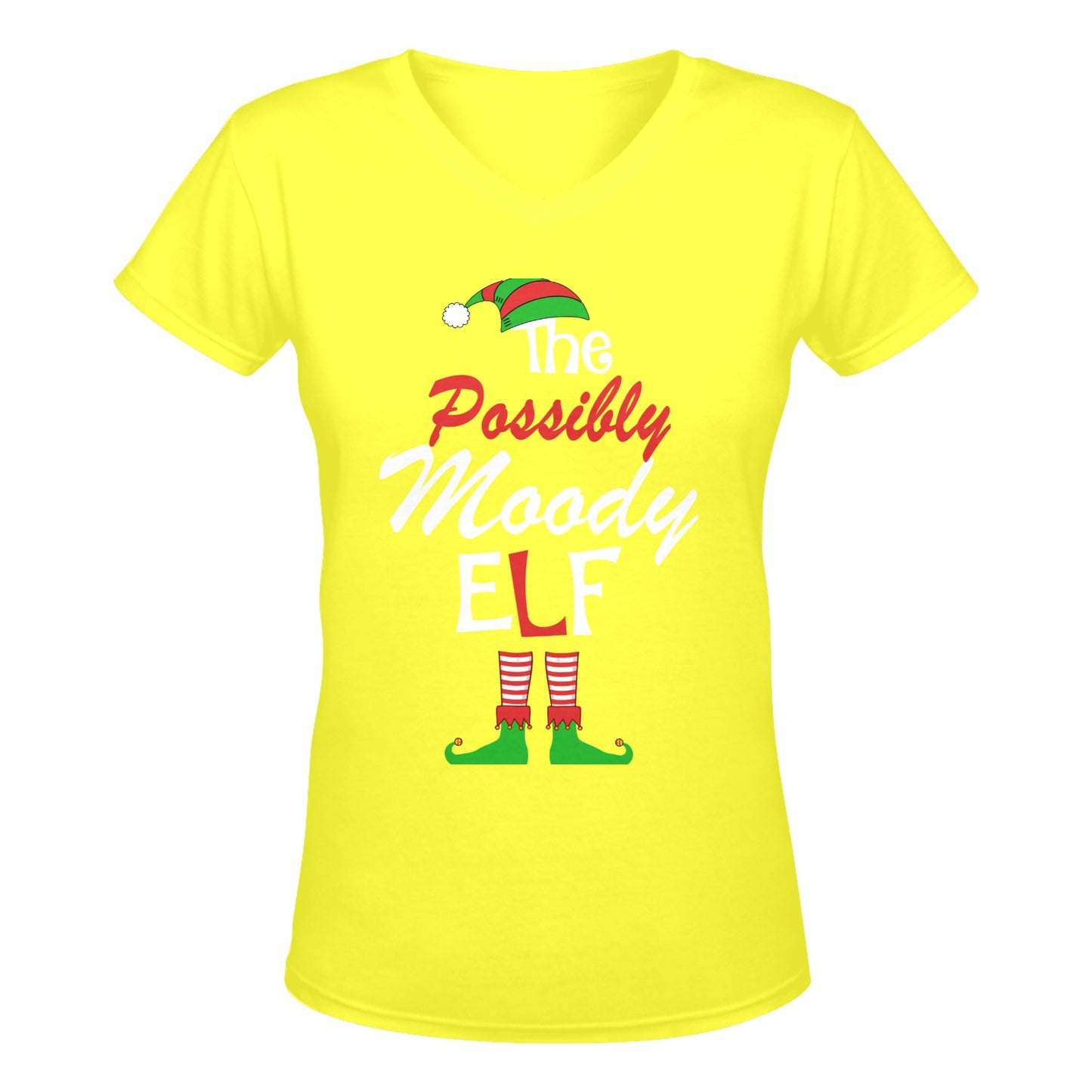 The Possibly Moody Elf Women's Deep V-neck T-shirt